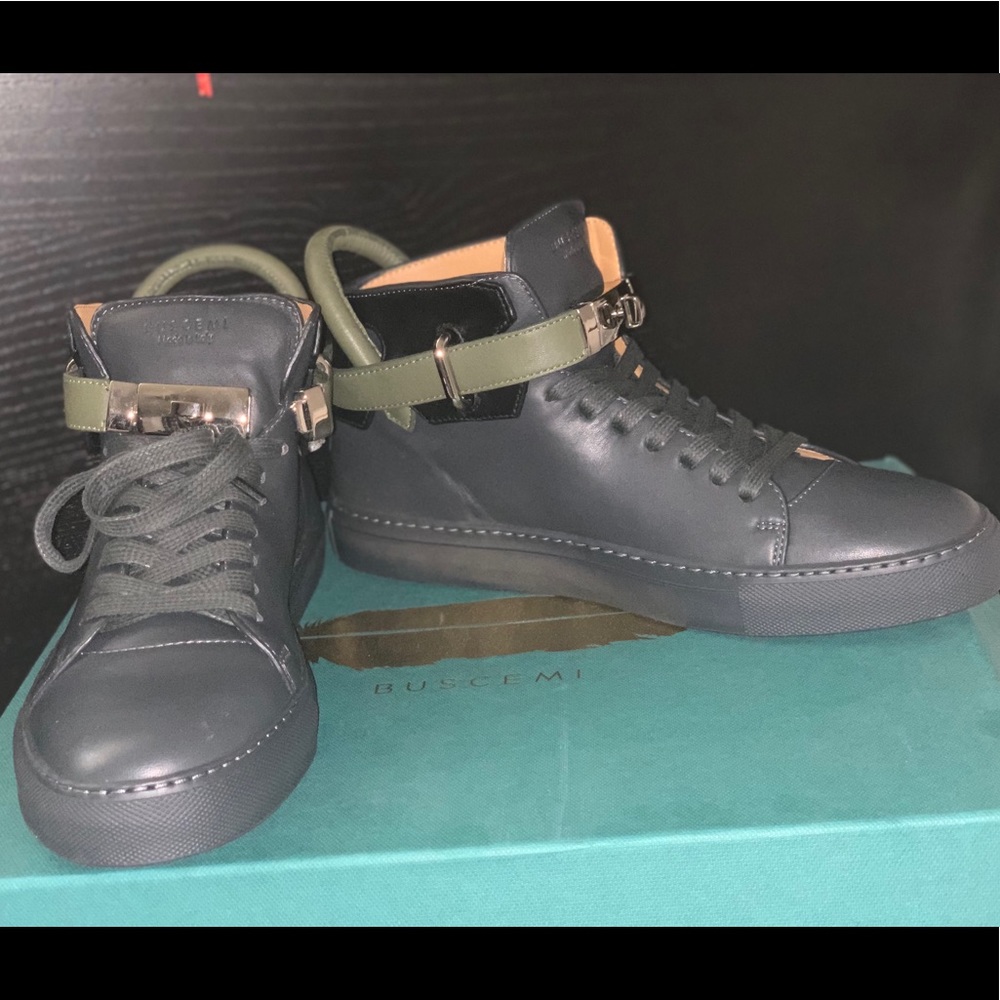 Buscemi Padlock Detail Hi-Tops 100MM